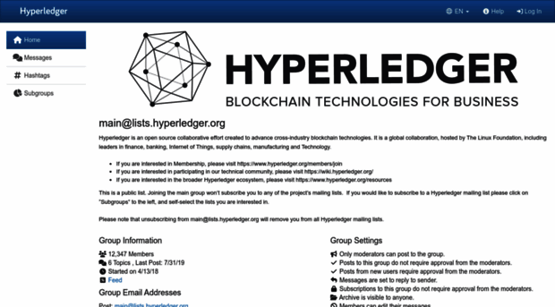 lists.hyperledger.org