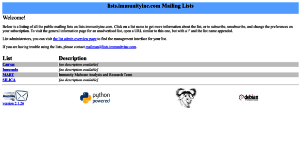 lists.immunityinc.com