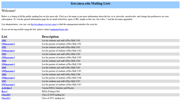 lists.imsa.edu