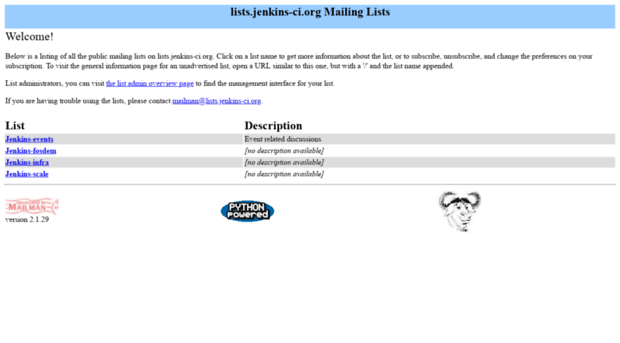 lists.jenkins-ci.org