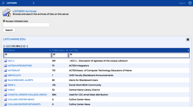 lists.maine.edu