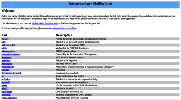 lists.mcs.anl.gov