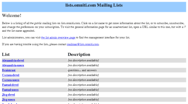 lists.omniti.com