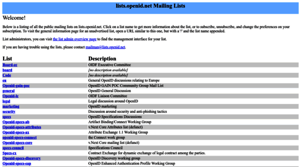 lists.openid.net