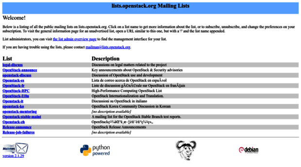 lists.openstack.org