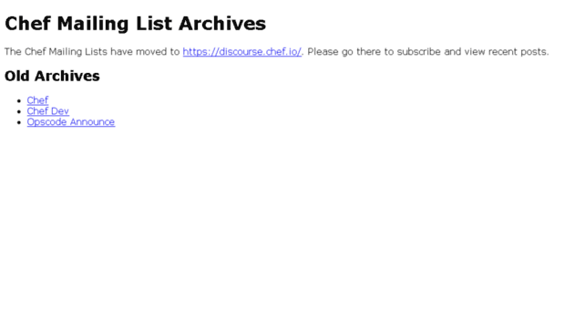 lists.opscode.com