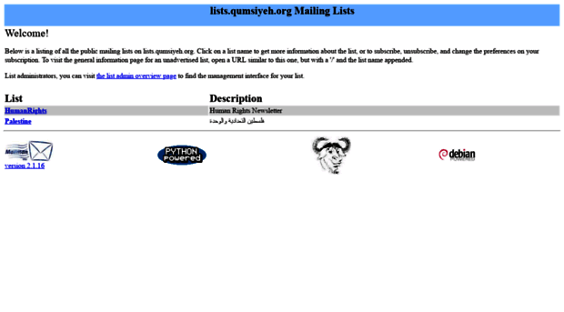 lists.qumsiyeh.org