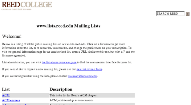 lists.reed.edu