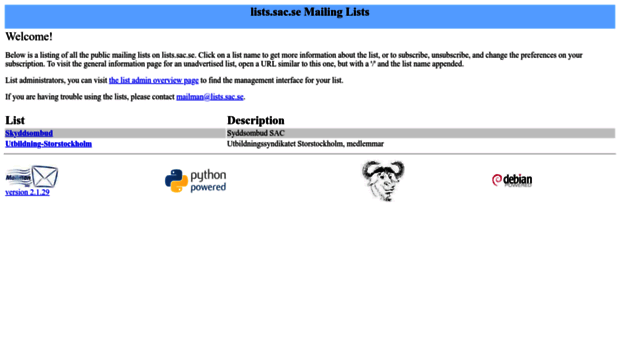 lists.sac.se