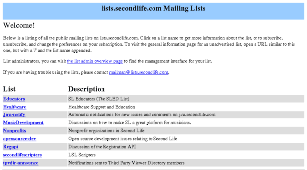 lists.secondlife.com