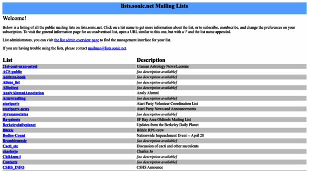 lists.sonic.net
