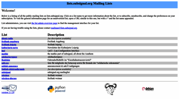 lists.subsignal.org