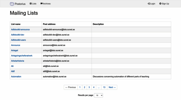 lists.sunet.se