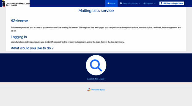 lists.umaryland.edu