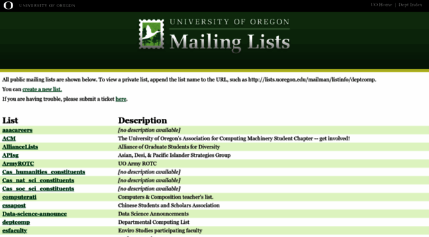 lists.uoregon.edu