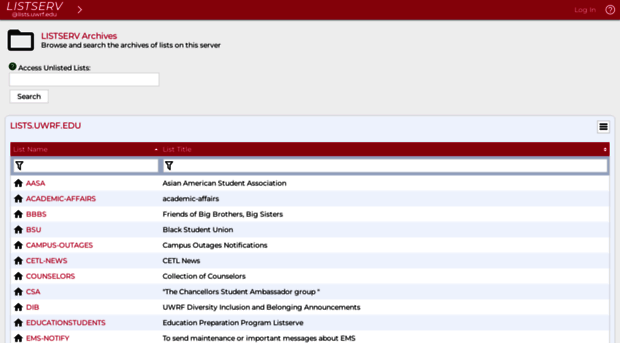 lists.uwrf.edu