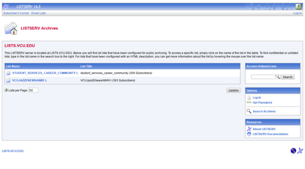 lists.vcu.edu
