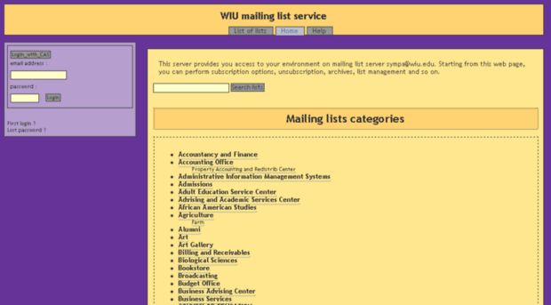 lists.wiu.edu