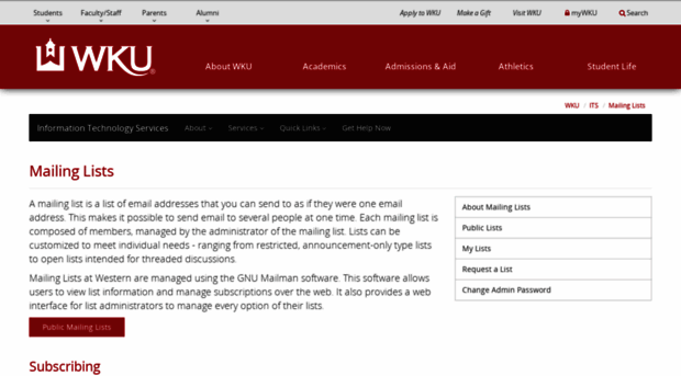 lists.wku.edu