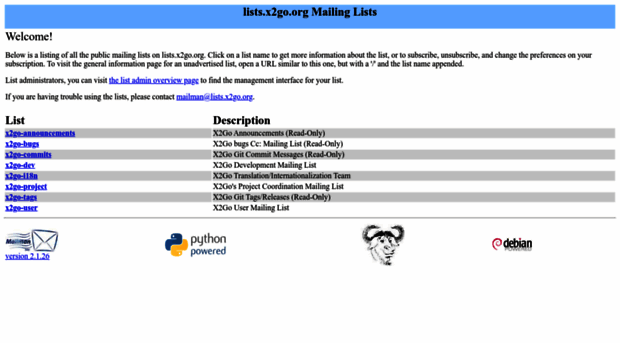 lists.x2go.org