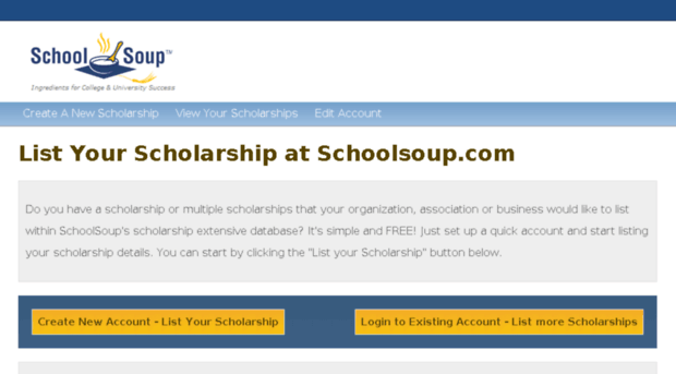 listscholarship.schoolsoup.com