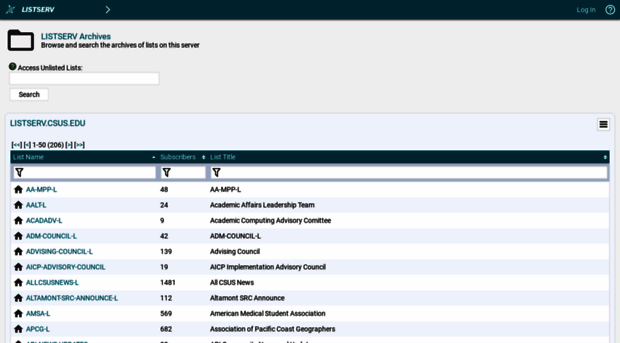 listserv.csus.edu