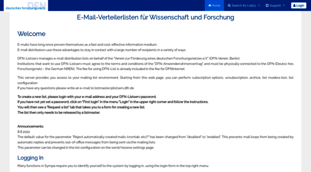 listserv.dfn.de