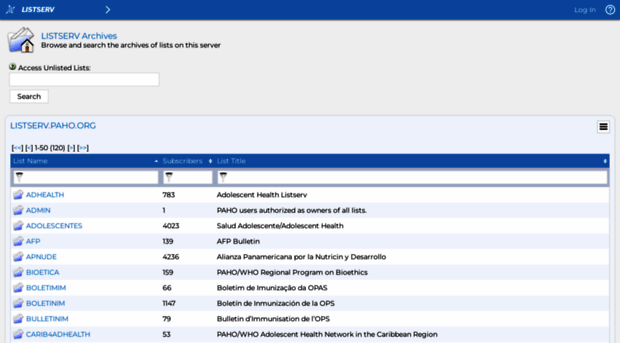 listserv.paho.org