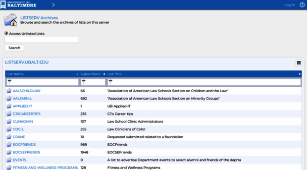 listserv.ubalt.edu