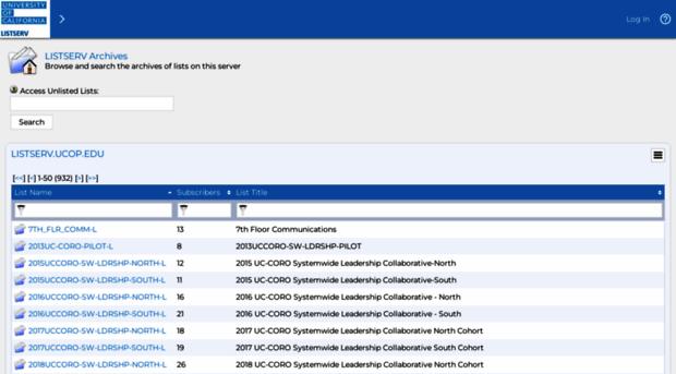listserv.ucop.edu