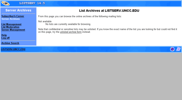 listserv.uncc.edu