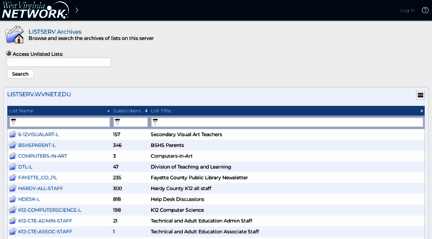 listserv.wvnet.edu