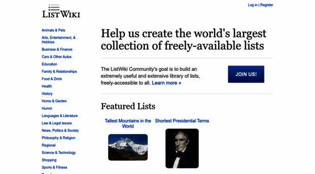 listwiki.org