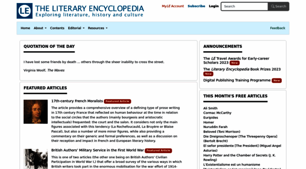 literaryencyclopedia.com