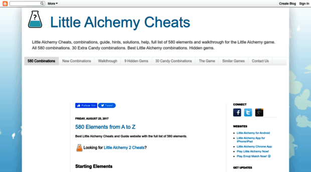  Little alchemy cheats list of all combinations