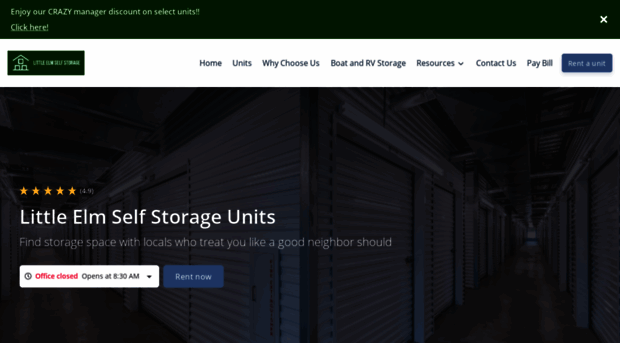 littleelmselfstorage.com