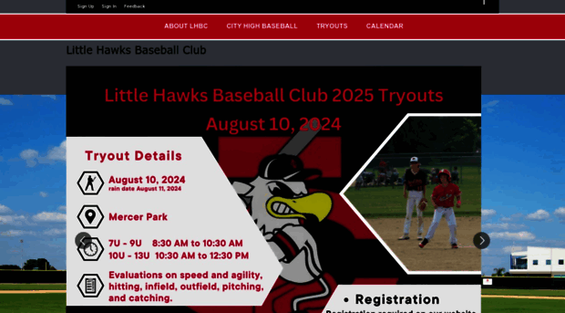 littlehawksbaseballclub.com