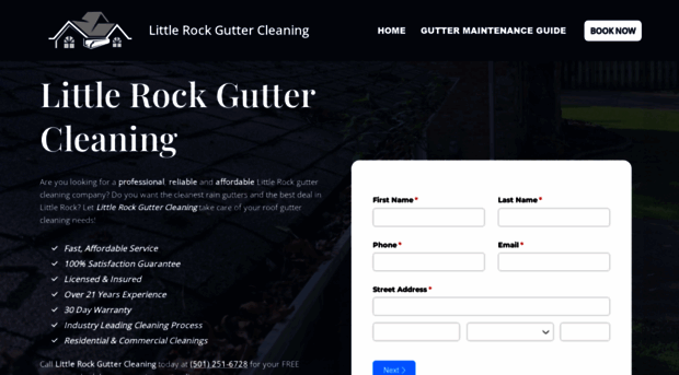 littlerockguttercleaning.com