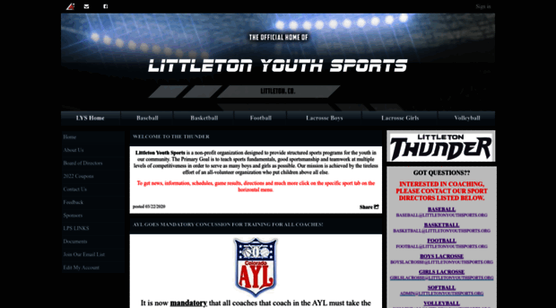 littletonyouthsports.org