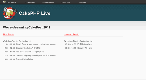 live.cakephp.org