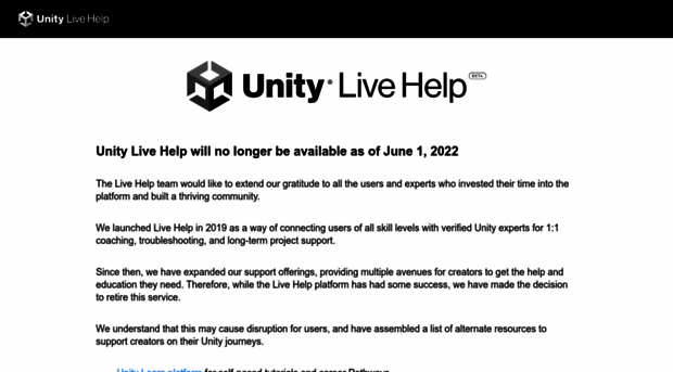 livehelp.unity.com