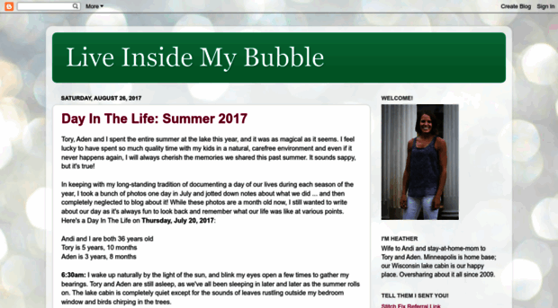 liveinsidemybubble.blogspot.com