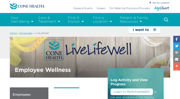 livelifewell.conehealth.com