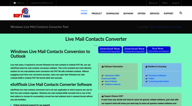 livemailcontactsconversion.esofttools.com