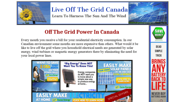 liveoffthegridcanada.com