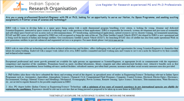 liveregister.isro.gov.in