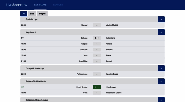 livescore.pw
