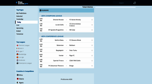 livescores.pro