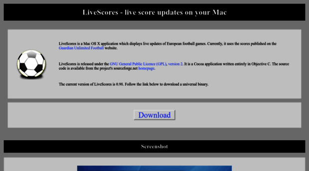 livescores.sourceforge.net