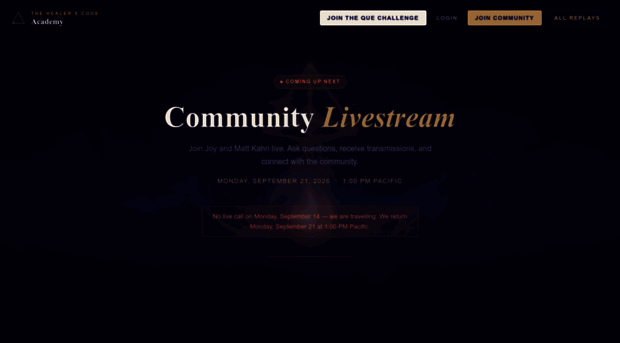 livestream.healerscodeacademy.com